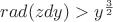 $rad(zdy)>y^{\frac{3}{2}}$