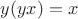 $y(yx)=x$