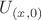 $U_{(x,0)}$ $U_{(x,0)}$