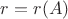 $r=r(A)$