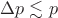$\Delta p\lesssim p$