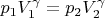 $p_1 V_1 ^\gamma = p_2 V_2^\gamma$