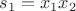 $s_1=x_1x_2$