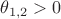 $\theta_{1,2}>0$