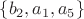 $\{b_2,a_1,a_5\}$