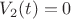 $V_2(t) = 0$