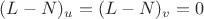 $(L-N)_u=(L-N)_v=0$