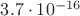 $3.7 \cdot 10^{-16}$ $3.7 \cdot 10^{-16}$