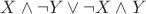 $X\wedge\neg Y\vee\neg X\wedge Y$