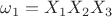 $\omega_1=X_1X_2X_3$