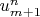 $u^{n}_{m+1}$