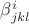 $\beta^{i}_{jkl}$