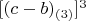 $[(c-b)_{(3)}]^3$