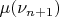 $\mu(\nu_{n+1})$