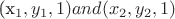 (x_1,y_1,1) and (x_2,y_2,1)