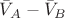 $\bar{V}_A-\bar{V}_B$