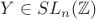 $Y\in SL_n(\mathbb{Z})$