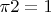 {$\Cosfrac{\pi}2=1$}