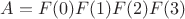 $A=F(0)F(1)F(2)F(3)$