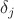 $\delta _j$