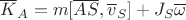 $\overline K_A=m[\overline{AS}, \overline v_S]+J_S\overline{\omega}$