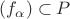 $(f_\alpha)\subset P$
