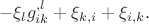 $$-\xi_l g^{,l}_{ik}+\xi_{k,i}+\xi_{i,k}.$$