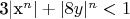 3|x^n| + |8y|^n < 1
