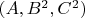 $(A,B^2,C^2)$
