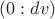 $(0:dv)$ $(0:dv)$