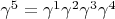 $\gamma^5=\gamma^1\gamma^2\gamma^3\gamma^4$