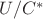 $U/C^*$