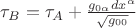 $\tau_B = \tau_A + \frac{g_{0\alpha}dx^\alpha}{\sqrt{g_{00}}}$