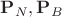 $\mathbf{P}_{N}, \mathbf{P}_{B} $ $\mathbf{P}_{N}, \mathbf{P}_{B} $