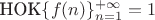 $\text{НОК} \{f(n) \}_{n=1}^{+\infty} = 1$
