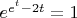 $e^{e^t-2t}=1$