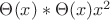 $\Theta(x)*\Theta(x)x^2