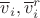 $\overline v_i,\overline v_{i}^r$