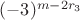 $(-3)^{m-2r_3}$