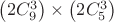 $\left( 2C_9^3\right) \times \left( 2C_5^3\right)$