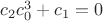 $c_2c_0^3+c_1=0$