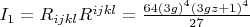 $I_1=R_{ijkl} R^{ijkl}=\frac{64(3g)^4 (3gz+1)^4}{27} $