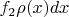 $f_2\rho(x)dx$