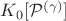 $K_0[\mathcal{P}^{(\gamma)}]$
