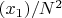 $(x_1)/N^2$