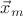 $\vec{x}_m$ $\vec{x}_m$