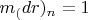 $ m_(dr)_n=1 $