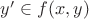 $y'\in f(x,y)$