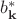 $b^*_{\mathbf{k}}$