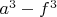 $a^3-f^3$
